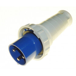 240v 3P 63amp Plug-Blue