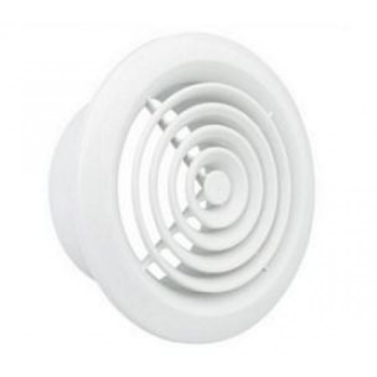 100mm Internal Circular Fan Grille White
