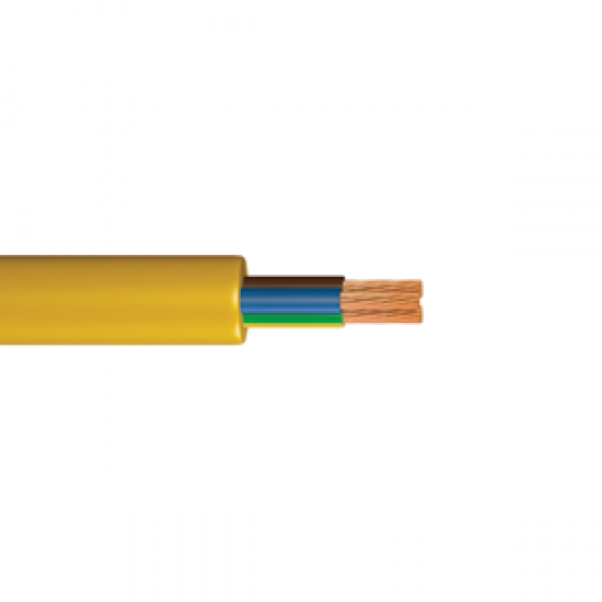 2.5mm 3138AG (3 Core) 1m Yellow