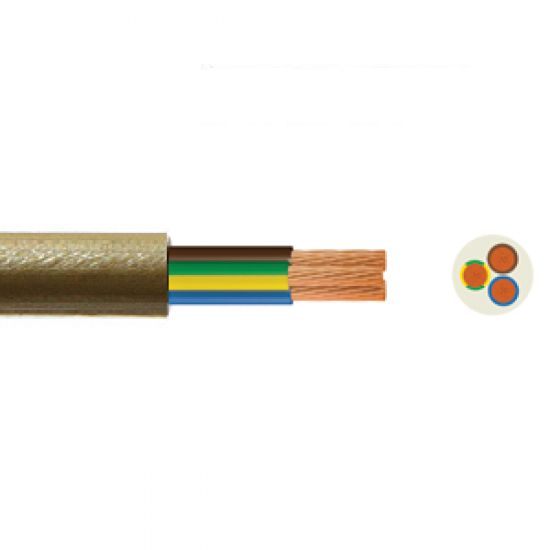 0.75mm 3183Y 3 Core 1m Gold