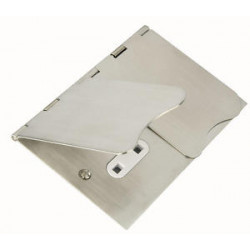 13amp 2G Floor Socket Satin Chrome