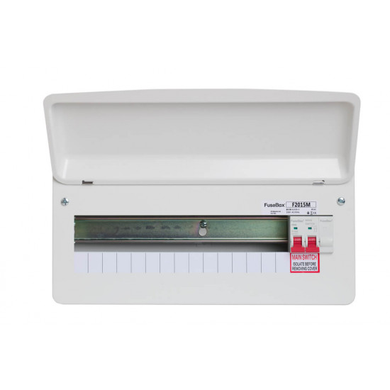 Fusebox 15 Way Consumer Unit 100A Main Switch Fusebox 15 Way Consumer Unit 100A Main Switch