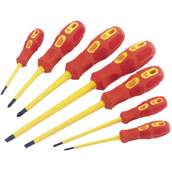 Draper 7 Piece 1000v Screwdriver Set Draper 7 Piece 1000v Screwdriver Set