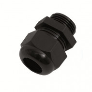 M25 12-15mm IP68 Gland/Locknut (Each) Black