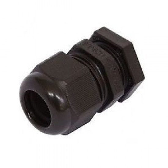 M32 14-21mm IP68 Gland/Locknut (Each) Black