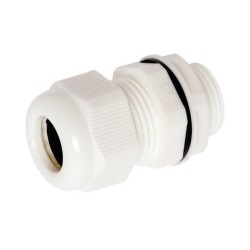 M16 4-8mm IP68 Gland/Locknut (Each) White M16 4-8mm IP68 Gland/Locknut (Each) White