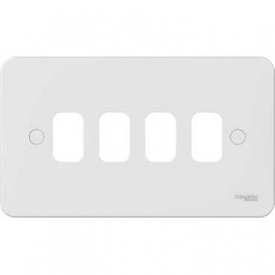 Lisse Moulded 4 Gang Grid Plate