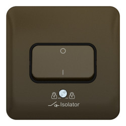 Lisse Mocha Bronze Fan Isolator Switch