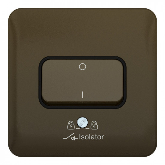 Lisse Mocha Bronze Fan Isolator Switch Lisse Mocha Bronze Fan Isolator Switch