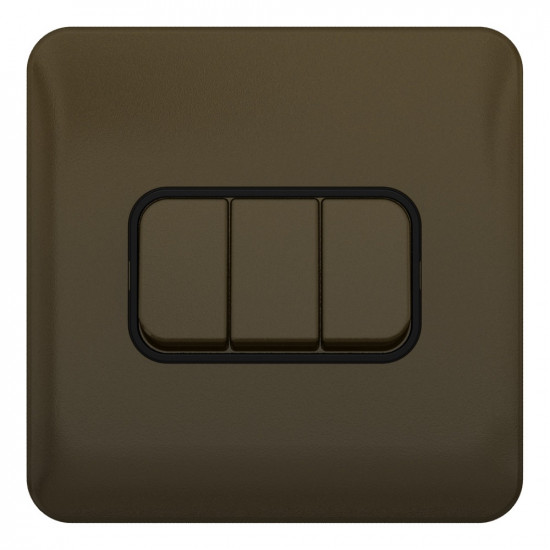 Lisse Mocha Bronze 3G 2W Switch Lisse Mocha Bronze 3G 2W Switch