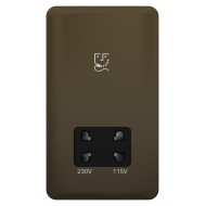 Lisse Mocha Bronze Shaver Socket