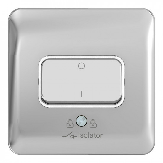 Lisse Polished Chrome Fan Isolator Switch WHI