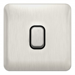 Lisse Stainless Steel Intermediate Switch BLK