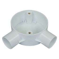 PVC 25mm Angle Box White