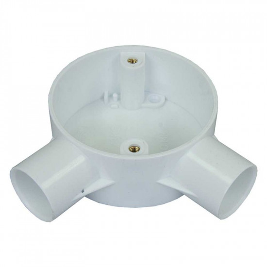 PVC 20mm Angle Box White PVC 20mm Angle Box White