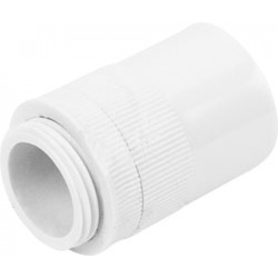 PVC 25mm Box Adaptor- Male White PVC 25mm Box Adaptor- Male White
