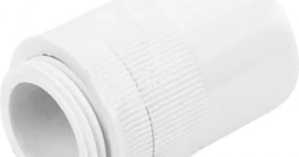 PVC 20mm Box Adaptor-Male White