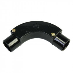 PVC 20mm Inspection Bend Black