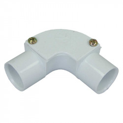 PVC 20mm Inspection Elbow White