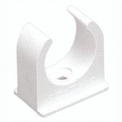 PVC 20mm U Clip White