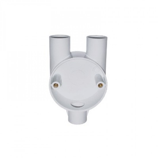 PVC 20mm Y Box White PVC 20mm Y Box White
