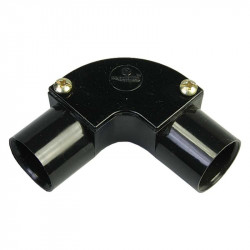 PVC 20mm Inspection Elbow Black