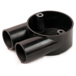 PVC 20mm U Box Black