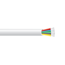 6 Core Alarm Cable 1m White