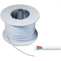 6 Core Alarm Cable 100m White