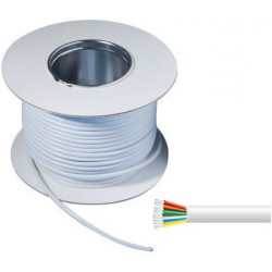 8 Core Alarm Cable 100m White