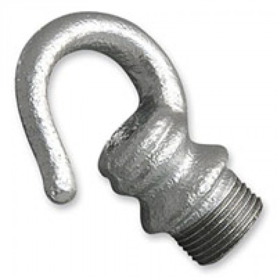 Steel Galvanised 20mm Male Hook