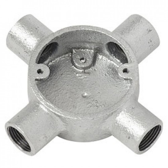 Steel 25mm 4 Way Box Steel 25mm 4 Way Box