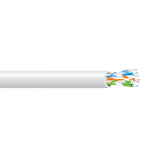 3 Pair Telephone Cable 1m White