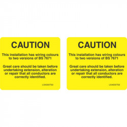 Caution Two Colours x 2