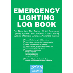 Emergency Lighting Log Book (ELB/SC160)