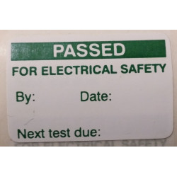 Pat Test Label PT (500 Per Roll) PASS