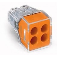 Wago Pushwire Connector 2.5mm 4 Way (773-104) Each