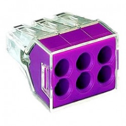 Wago Push Connector 2.5mm 6 Way Each