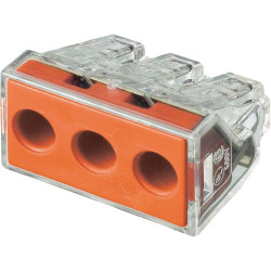 Wago Push Connector 6mm 3 Way Each