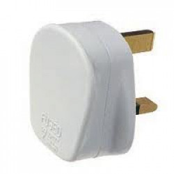Plug Top White 13amp
