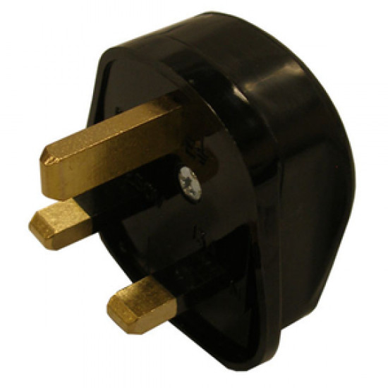 Rubber Plug Top 13amp Black