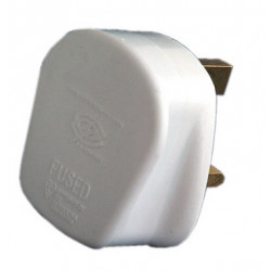 Rubber Plug Top 13amp White