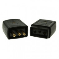 Rubber 10amp Flex Connector-Black