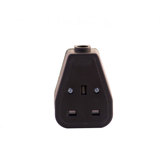 1G Trailing Socket-Rubber (Black)