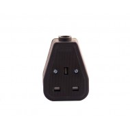 1G Trailing Socket-Rubber (Black)