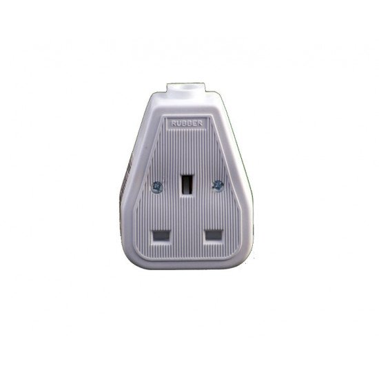1G Trailing Socket-Rubber (White) 1G Trailing Socket-Rubber (White)